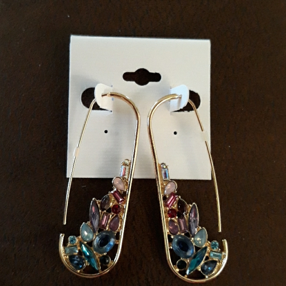 Multi-stone Pierced Earrings